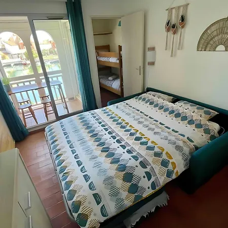 Apartament Cocon Marine-piscine-calme-commerces-vue Le Barcarès